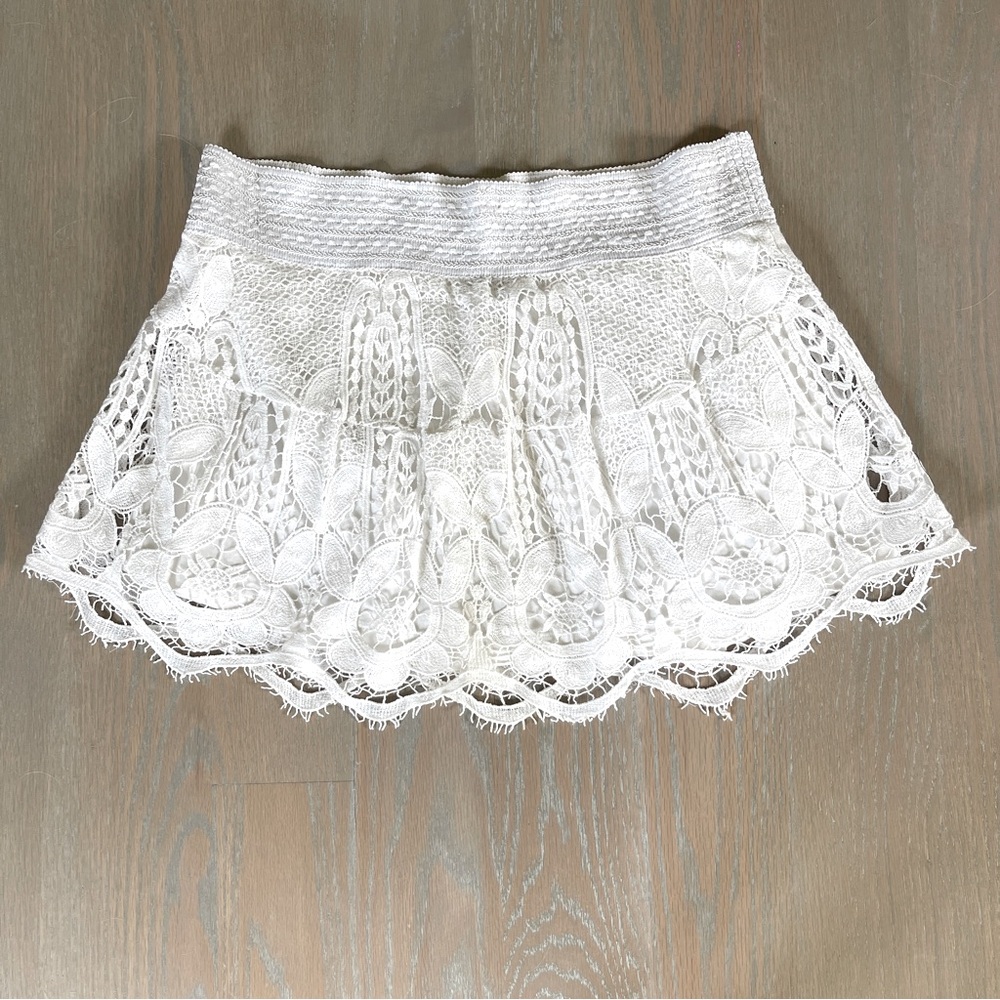 Generation Love lace macrame mini skirt